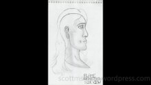 Flame: Portrait Pencil Sketch (Side View) Video (12-18-2025)