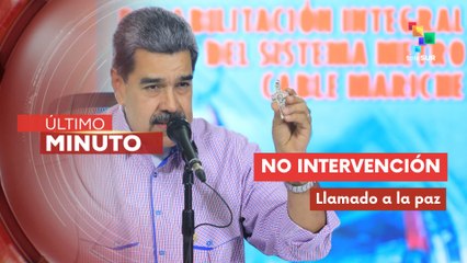 Pdte. Maduro llama al pueblo de EE.UU. a oponerse a la guerra