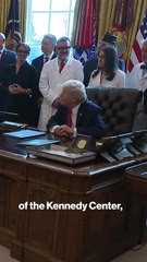 Trump questioned on ‘Trump-Kennedy Center’ rebrand: 'We saved the building'