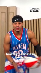 Latif "Jet" Rivers teaches Brandon London his tricks