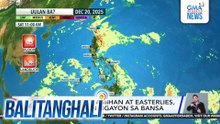 PAGASA - ITCZ, amihan at easterlies, nagpapaulan ngayon sa bansa | Balitanghali