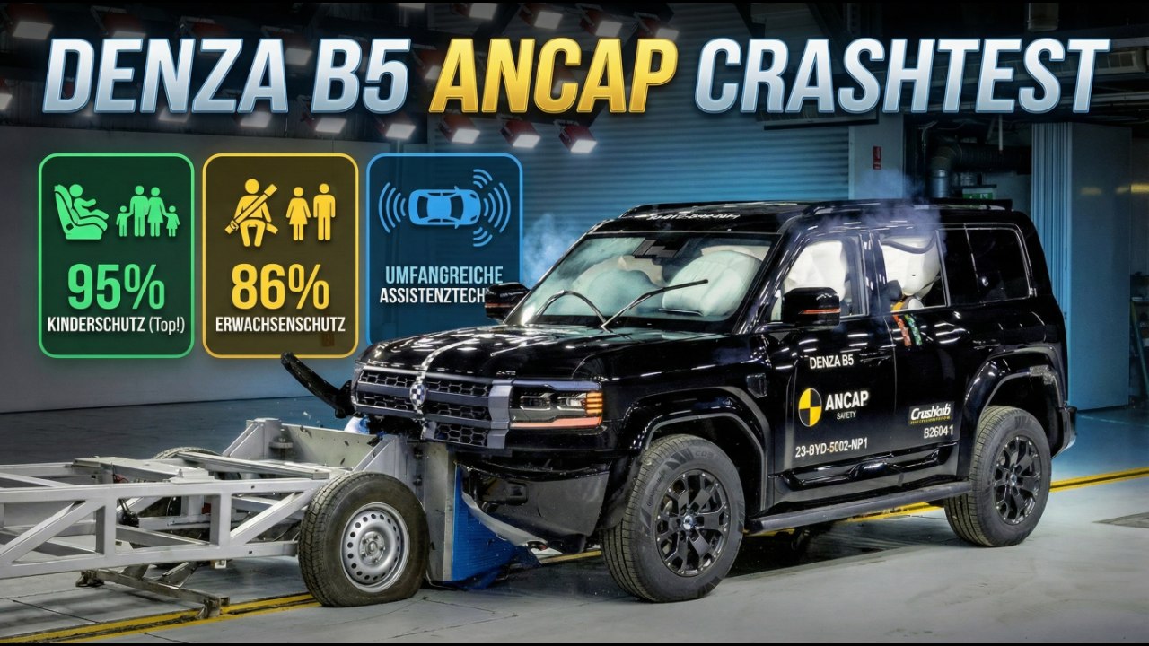 Denza B5 ANCAP Crashtest: Assistenzsysteme und Schutz im Detail