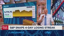 Today's consumer spending rally couldn't come at a better time, says Jim Cramer