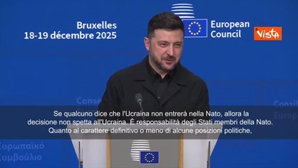 Zelensky: «C'è chi non ci vuole nella Nato? I politici cambiano, qualcuno vive, qualcuno muore»