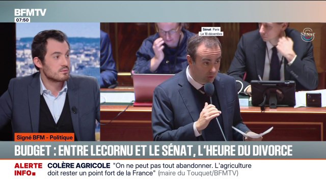 SIGNÉ BFM - Budget 2026: À Matignon, le divorce semble étonnamment acté avec le Sénat