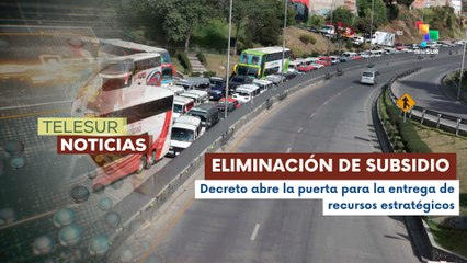 Gobierno de Bolivia eliminó a subvención a los combustibles