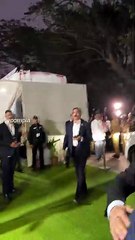 amitabh bachchan and abhishek bachchan with aishwarya rai and her mother seen arriving at an event in bkc