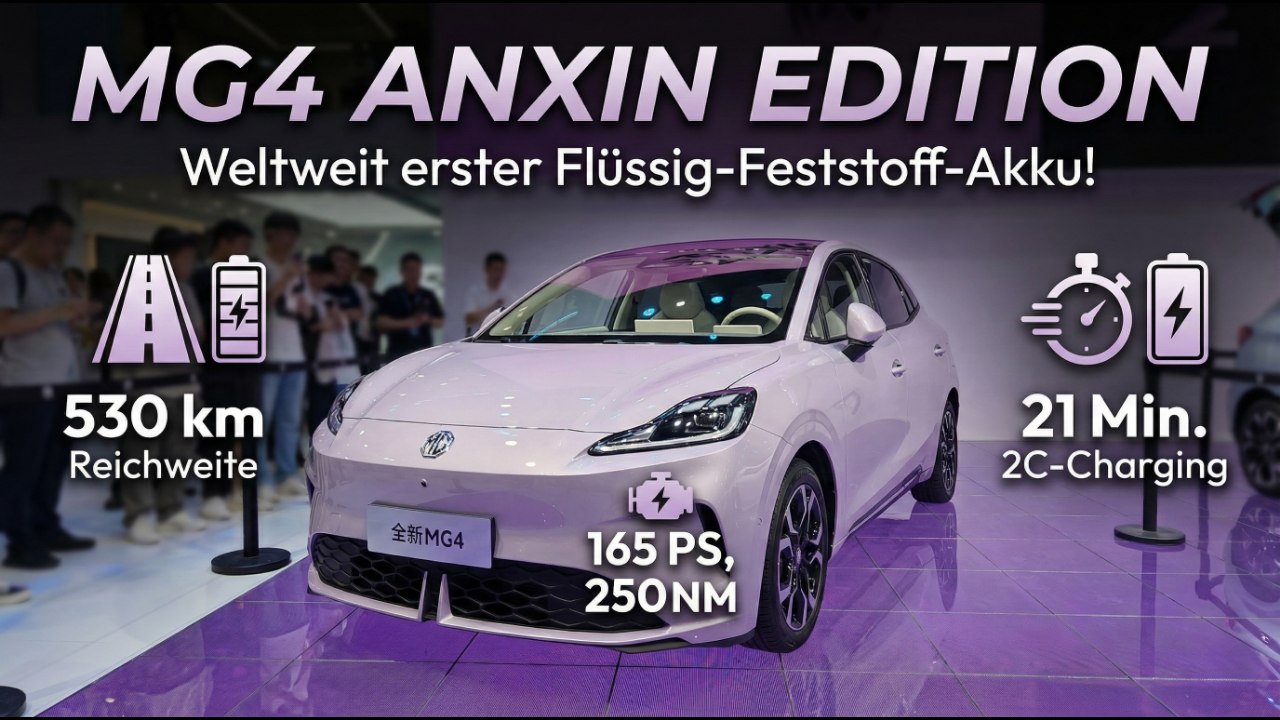 2026 MG4 Anxin Edition: 165 PS, 250 NM & 2C-Charging
