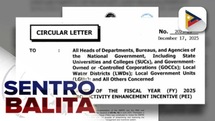 Productivity Enhancement Incentive o PEI ng mga kawani ng gobyerno, aprubado na