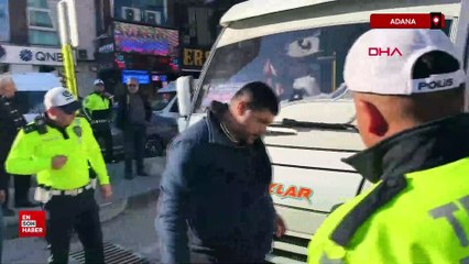 Adana'da havalı korna kullandığı anlaşılınca kesilen cezaya öfkelenip, korna çaldı