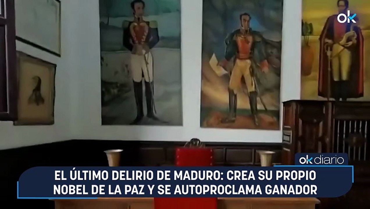 El último delirio de Maduro: crea su propio Nobel de la Paz y se autoproclama ganador