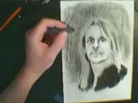 A fast drawing of Steve Morse