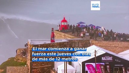 ¿Nunca ha visto las grandes olas de Nazaré? Se prevén olas de hasta 20 metros para este fin de semana