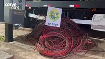 Carga de fios de cobre furtados é apreendida após perseguição no Jardim Universitário