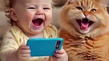 BAY & CAT SMILEING 😻