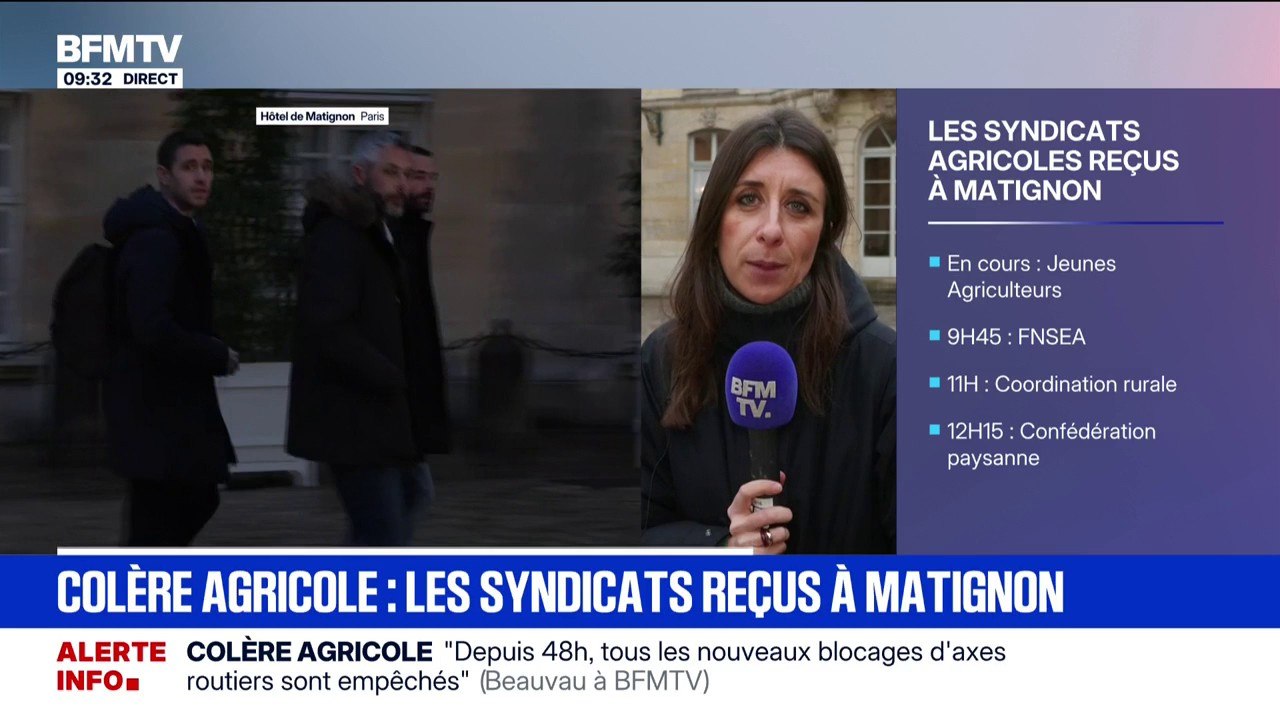 Colère agricole: quels sont les enjeux de la rencontre entre les syndicats et le Premier ministre?