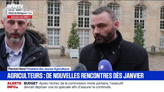 Pendant les fêtes, nous ne nous mobiliserons pas chez Jeunes Agriculteurs; on va respecter le trêve de Noël , affirme Pierrick Horal, président du syndicat agricole