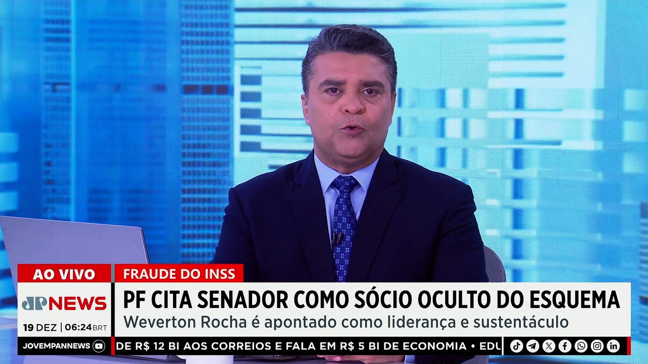 PF aponta senador como "sócio oculto" de fraude no INSS