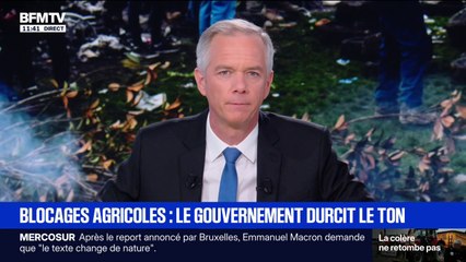 "Nous attendons que le président de la République ne sacrifie pas notre agriculture", confie la présidente FDSEA du Pas-de-Calais mobilisée devant la maison du couple Macron au Touquet