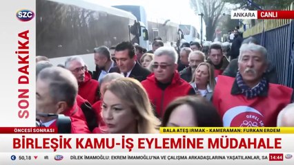 Memur iş bıraktı, polis ablukaya aldı