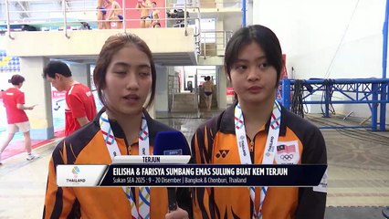 Eilisha & Farisya sumbang Pingat Emas sulung buat kem terjun