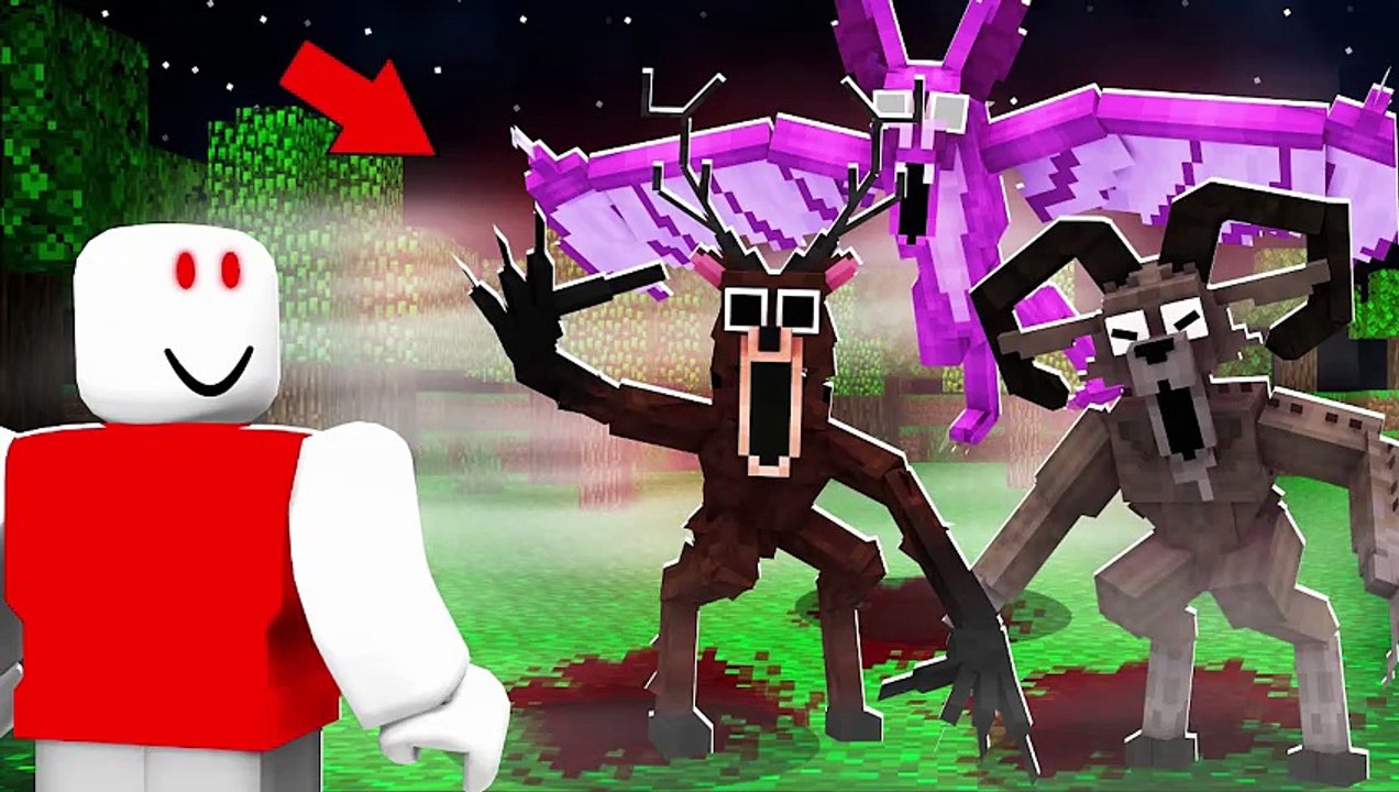 Roblox | I Added 99 Nights in the Forest To MINECRAFT... (it was scary)