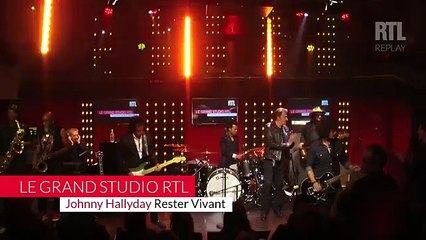 2014 – Johnny Hallyday : le 14 novembre, “Rester vivant” en live dans Le Grand Studio (RTL)