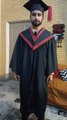 AlhamdUlillah receiving a graduation degree in Software Engineering