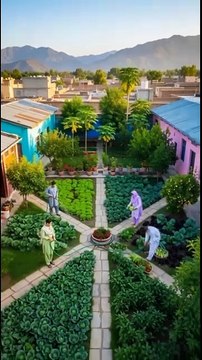 Beautiful Pakistani Village Life | Colorful Rural Farming, Peaceful Countryside & Nature #shorts