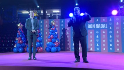 Brutal rajada de Laporta contra el Real Madrid en la fiesta de Navidad del Barça