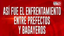 Así fue el enfrentamiento entre prefectos y bagayeros