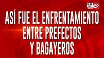 Así fue el enfrentamiento entre prefectos y bagayeros