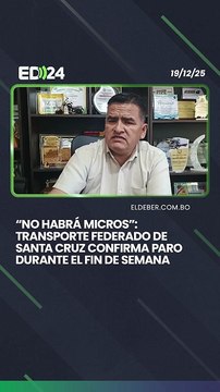 “No habrá micros”: transporte federado de Santa Cruz confirma paro durante el fin de semana