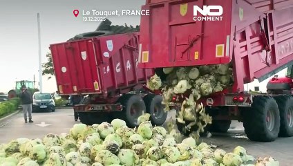 Farmers protest at Macron's second home over EU trade deal