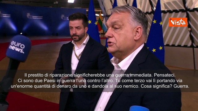 Orban: Abbiamo impedito all'Ue di dichiarare guerra a Russia usando beni congelati