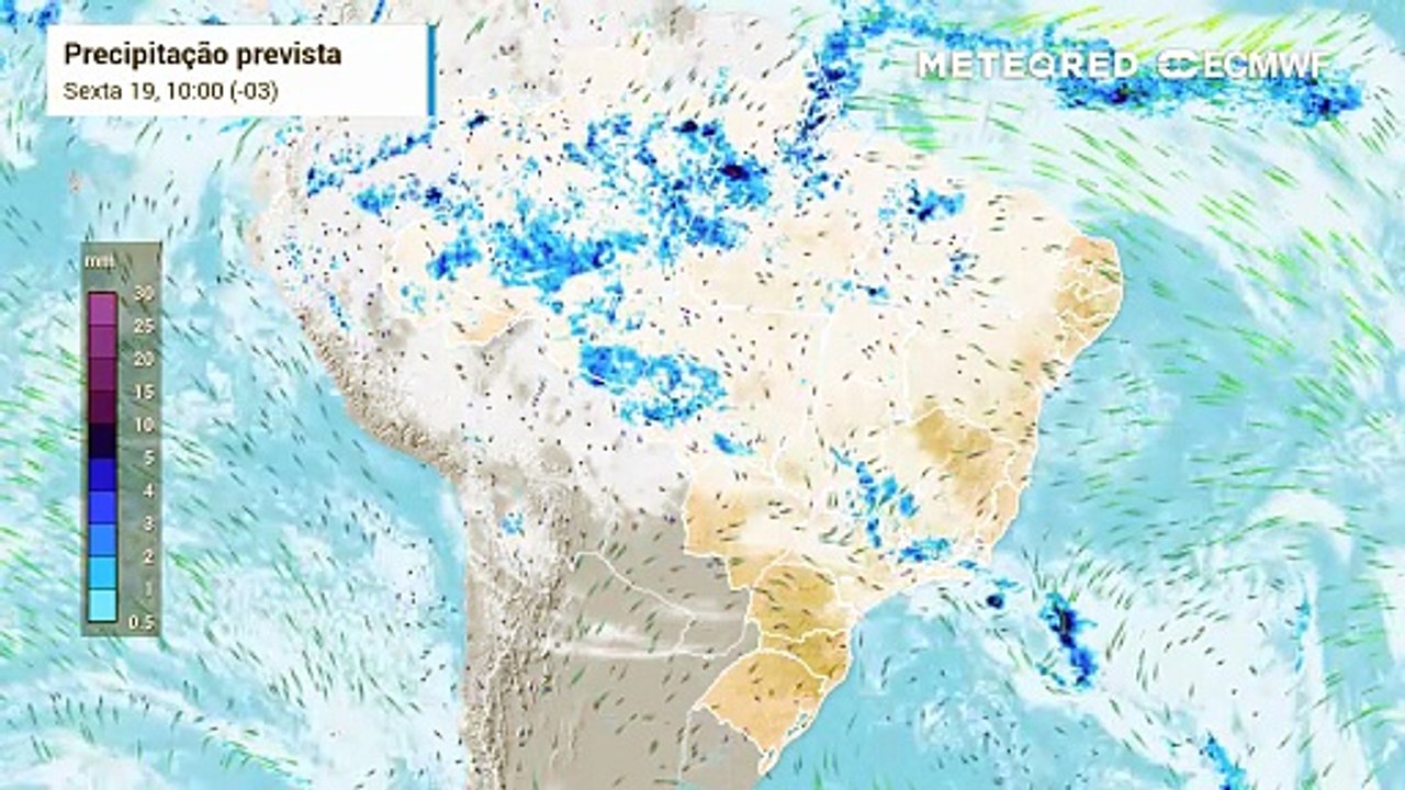 Sexta-feira, 19 de dezembro: Previsão de chuva...