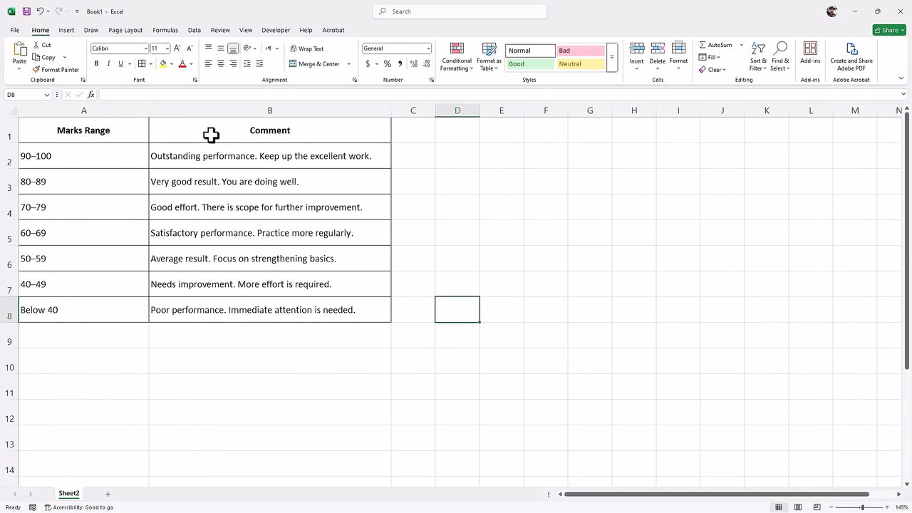 Microsoft Excel 85 Automating Comments with Numbers