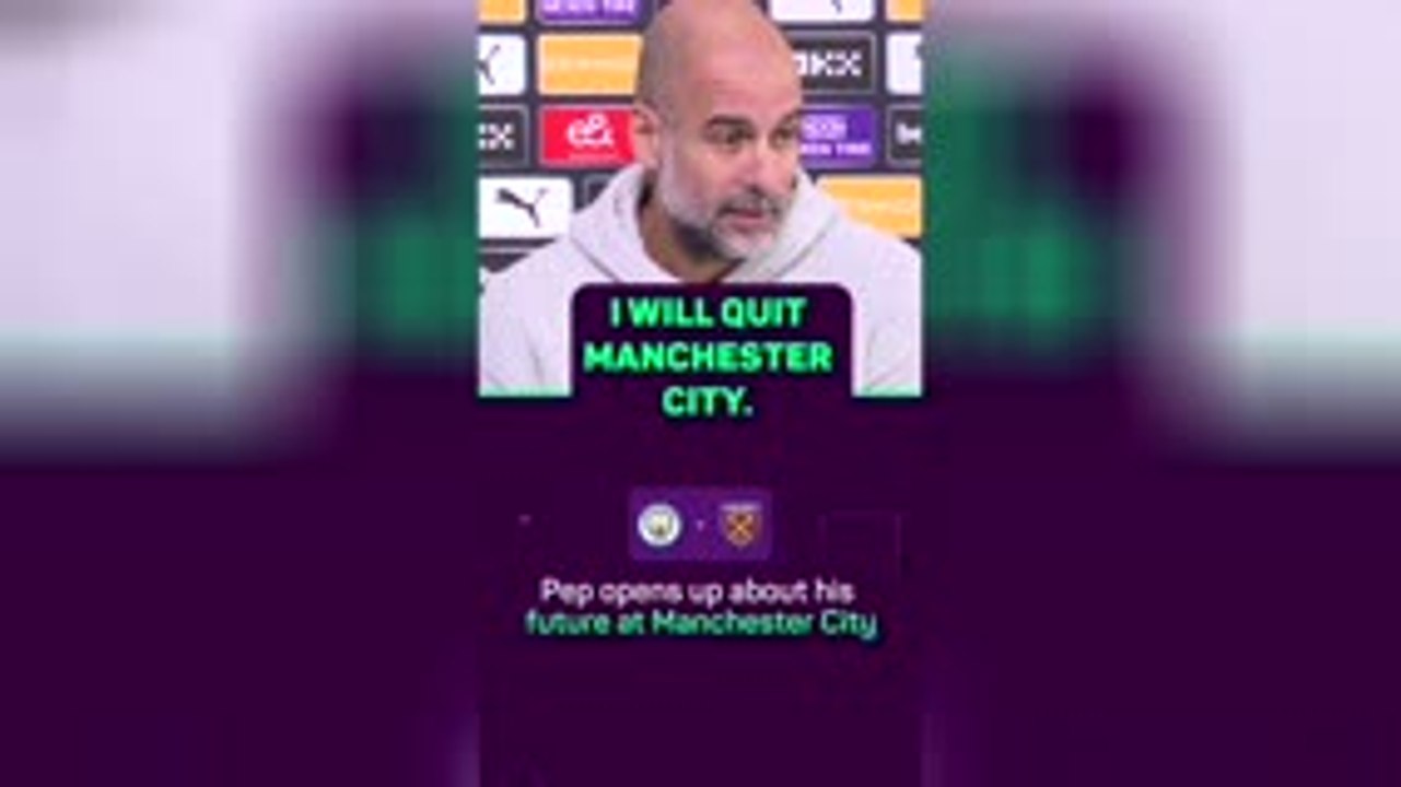 I will leave Man City when I am 76 - Guardiola