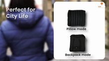 5-in-1 Convertible Jacket Backpack Pillow Holder Utility by Krideas