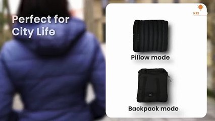 5-in-1 Convertible Jacket Backpack Pillow Holder Utility by Krideas