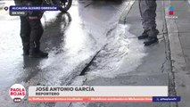 Fuga de agua levanta pavimento en Álvaro Obregón | DPC con Paola Rojas