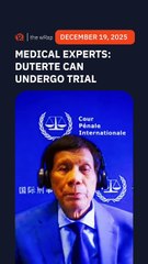 Duterte can undergo trial, medical experts tell ICC