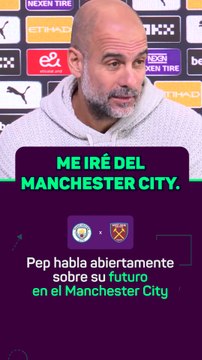 Guardiola contundente sobre su posible salida del Manchester City