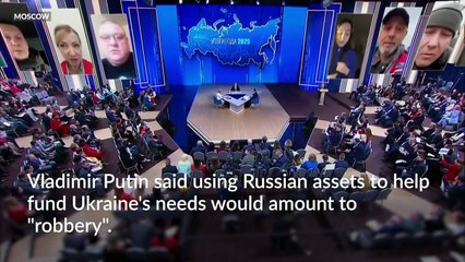 Putin says using Russian assets to help Ukraine would amount to robbery