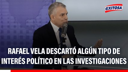 Rafael Vela descartó algún interés político: "Si las personas no renuncian hasta octubre no participan en el proceso electoral"