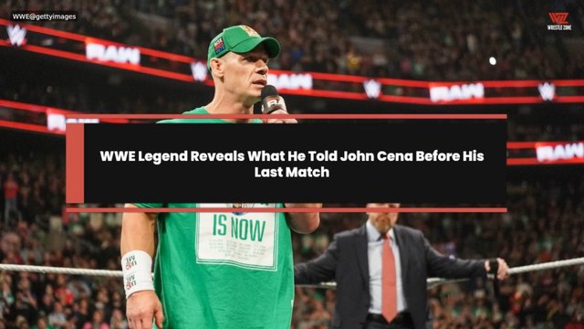 WWE Legend Reveals What He Told John Cena Before His Last Match
