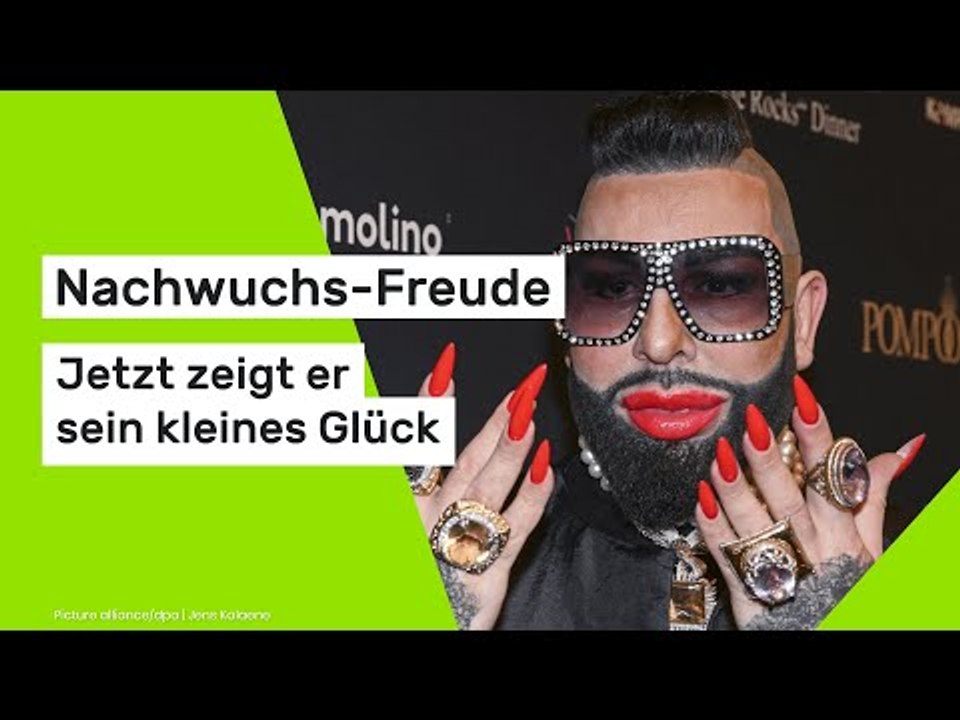 Nachwuchs-Freude - jetzt zeigt er sein kleines Glück