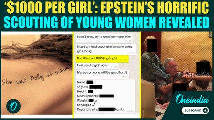 ‘$1000/Girl’: Epstein’s SHOCKING Price Tags For Girls! Disturbing Pa**ophi**c Quotes On Bosoms OUT