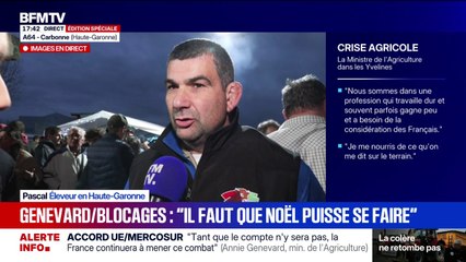 Sur l'A64, les agriculteurs ne "lèveront pas le barrage" tant qu'ils n'ont pas d'engagements "écrits"