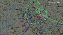 Veja o trajeto do avião que fez pouso de emergência na Pampulha